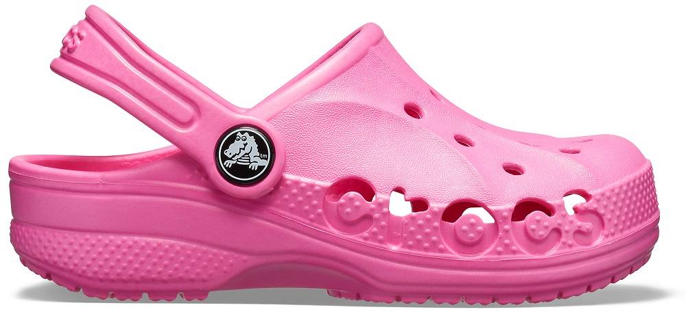 Crocs - Crocs - Zuecos para niños Baya Clog K Neon Magenta Talla 24 - Imagen 3