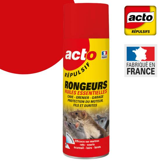 Aérosol répulsif rongeurs huiles essentielles - ACTO - Image 2