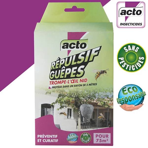 Répulsif guêpes trompe-l'oeil nid - ACTO - Imagen 2