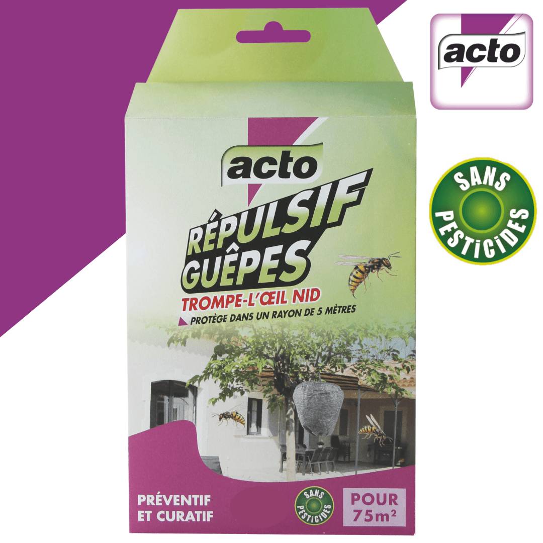 Répulsif guêpes trompe-l'oeil nid - ACTO - Imagen 1