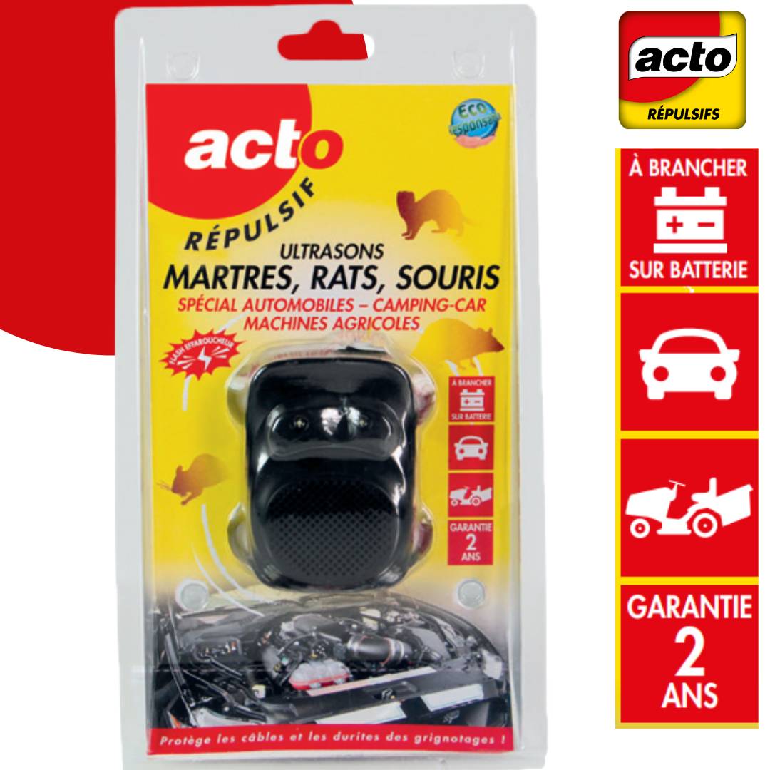 Répulsif ultrasons martres rats souris spécial auto - RETRO - Image 3
