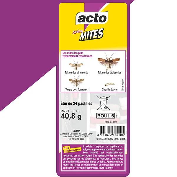 Acto - Pastilles Spécial Mites Textiles ACTO - Image 8