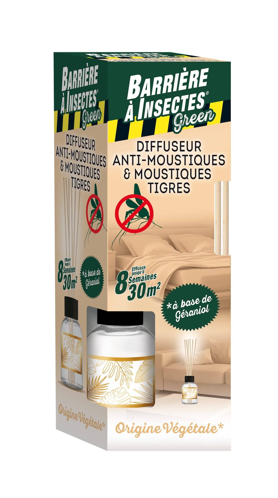 Barrière à insectes Green - Diffuseur bâtonnets anti-moustiques - BARRIERE A INSECTES