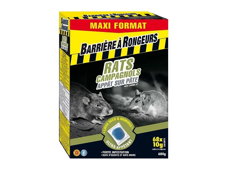 Barrière à rongeurs - Rats & Campagnols - Appât sur pâte Maxi format 680 g - Imagen 1