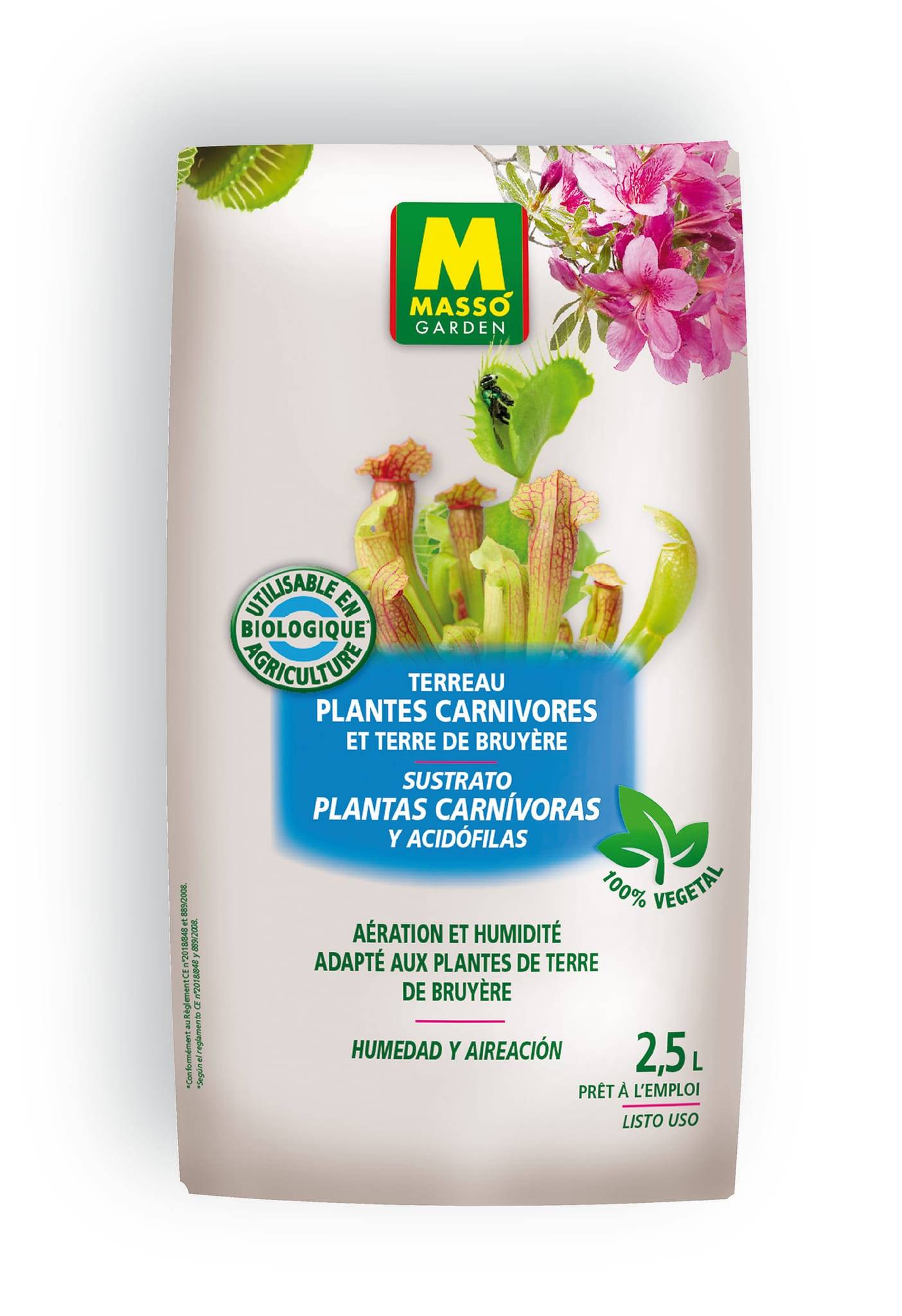 Terreau Plantes Carnivores et Terre de Bruyère 2,5 L