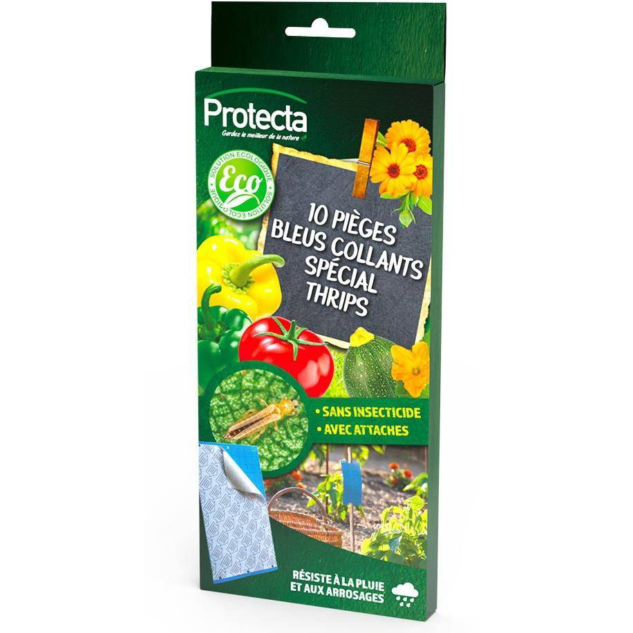 Protecta - 10 pièges bleus collants special thrips - Protecta