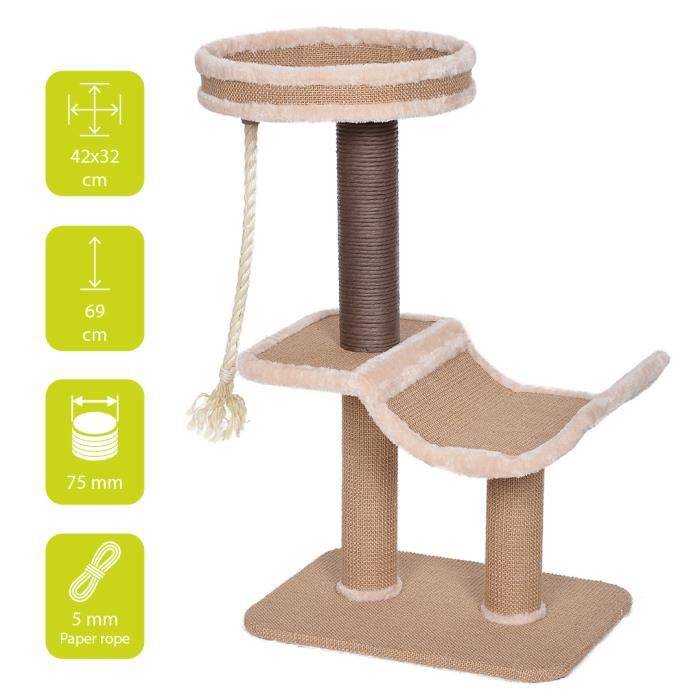 Griffoir Trend Basil en sisal brun L.42 cm l.32 cm H.69 cm - Europet bernina - Image 2