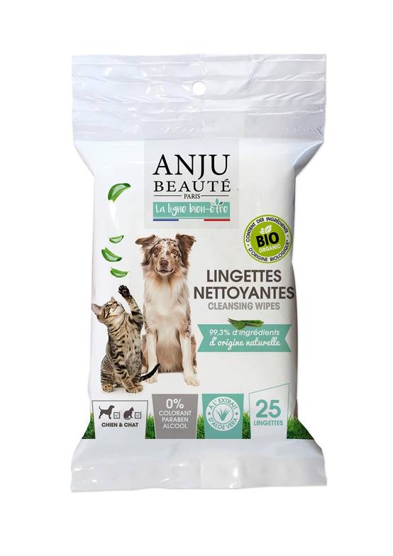 Anju Beaute - Hamiform - Lingettes Nettoyantes Ecosoin Bio x25