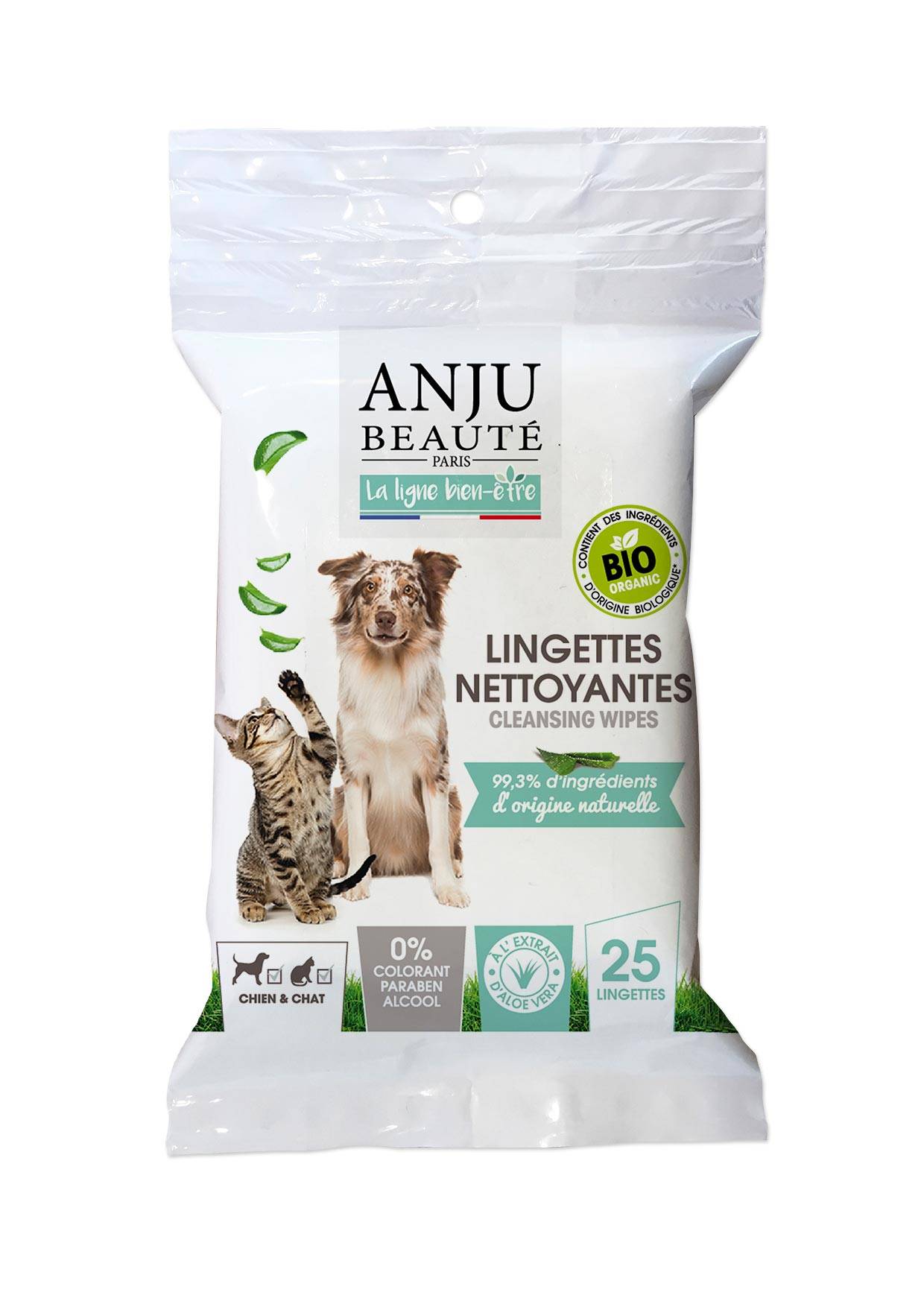 Anju Beaute - Hamiform - Lingettes Nettoyantes Ecosoin Bio x25