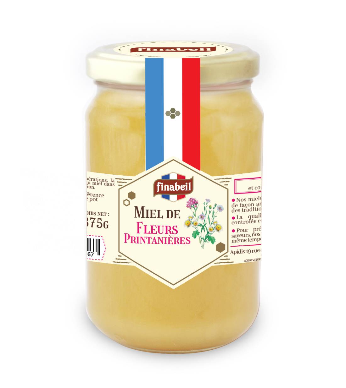 Apidis - Miel de Flores Primaverales 375 g - Finabeil