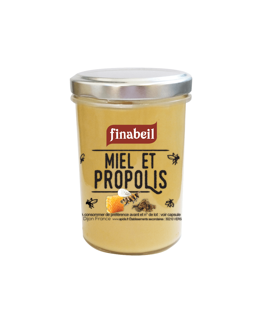 Finabeil - Miel crémeux et propolis 250 g - Finabeil