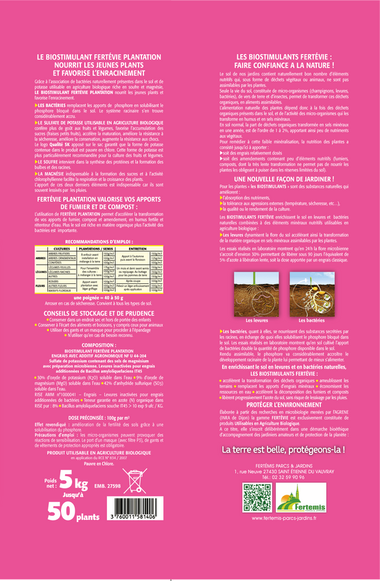 Fertevie - Fertevie - Biostimulant Plantation 5 kg - Image 2