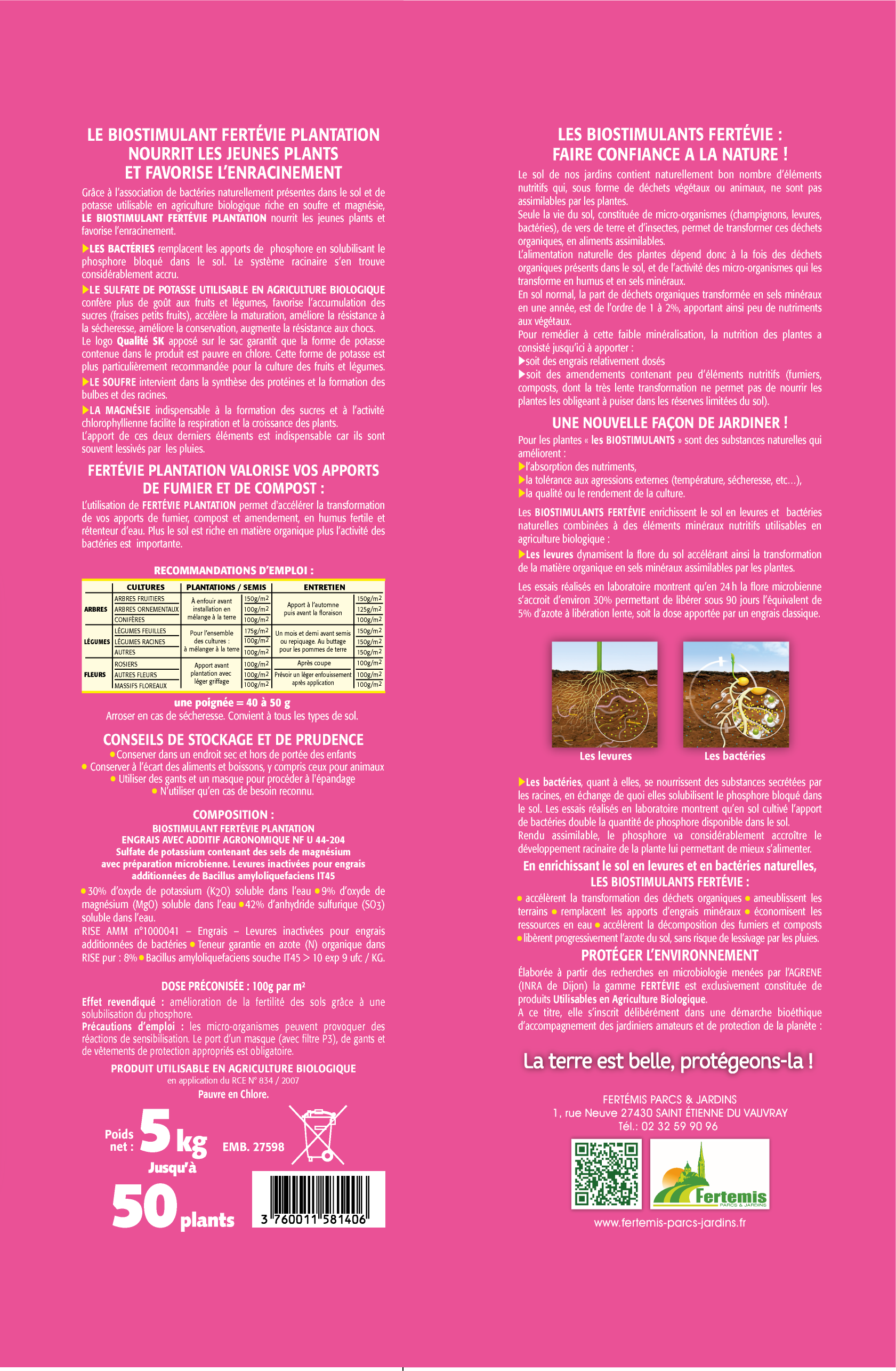Fertevie - Fertevie - Biostimulante Plantación 5 kg - Imagen 2
