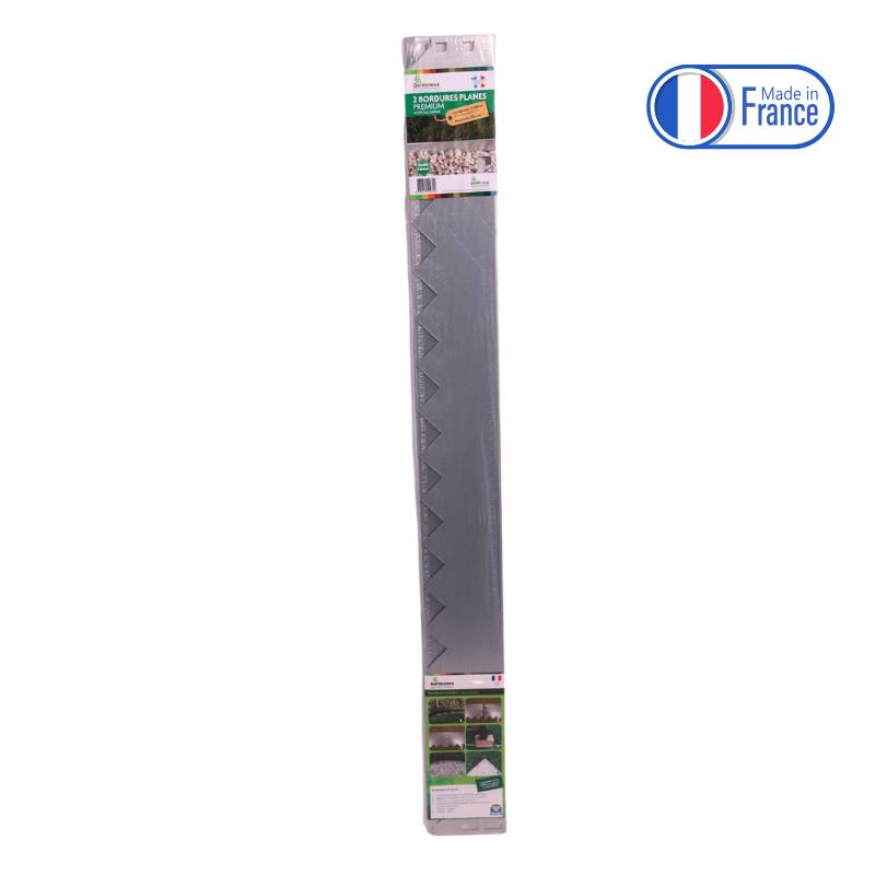 Gardenova - 2 Bordures en Acier Galvanisé Jardid'Jo - L.190xl.10 cm