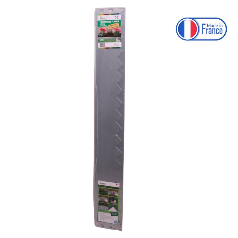 Gardenova - 2 Bordures en Acier Galvanisé Jardid'Jo - L.190 x l.12,5 cm