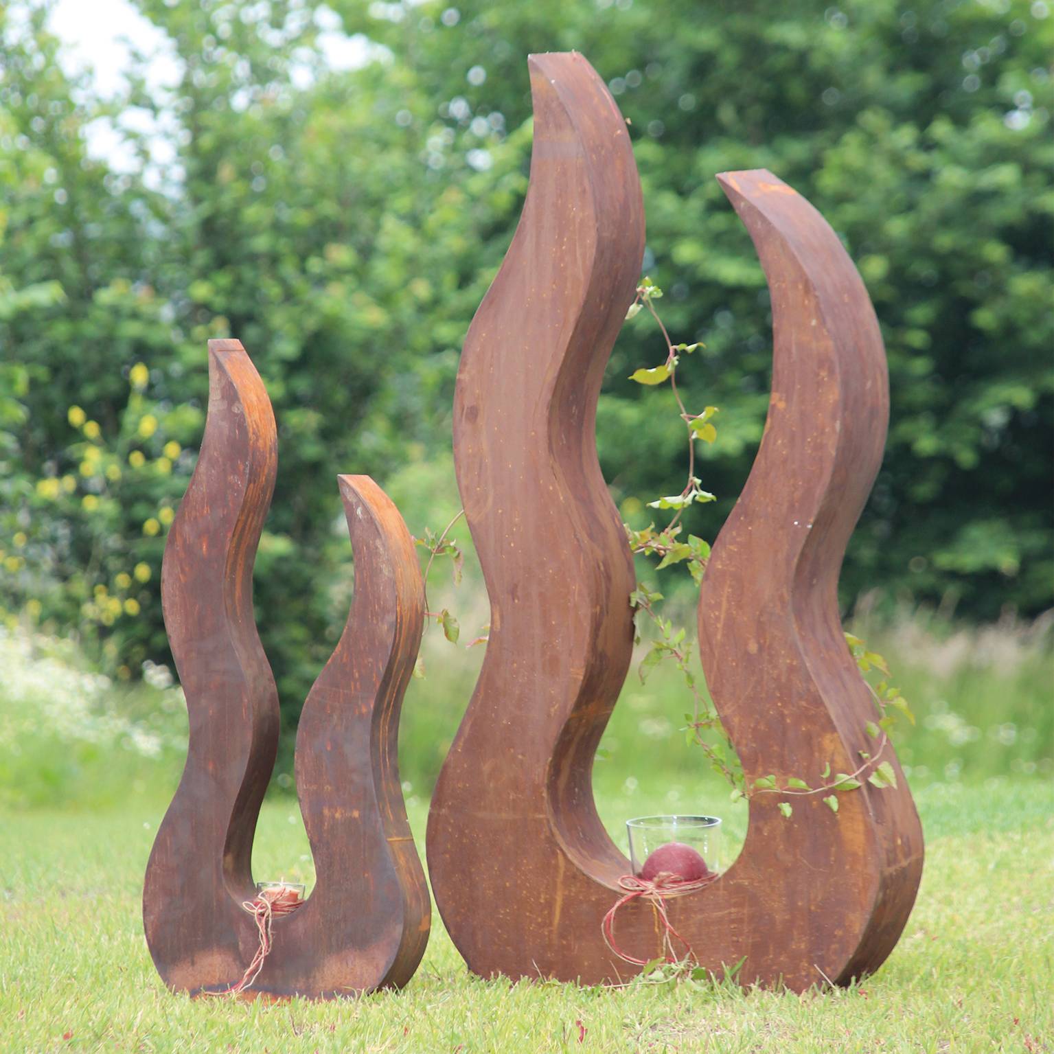 Décoriale - Llama metal óxido L.9 x l.35 x H.82 cm - Imagen 3