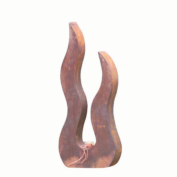 Llama decorativa de metal oxidado - DECORIALE - Imagen 6