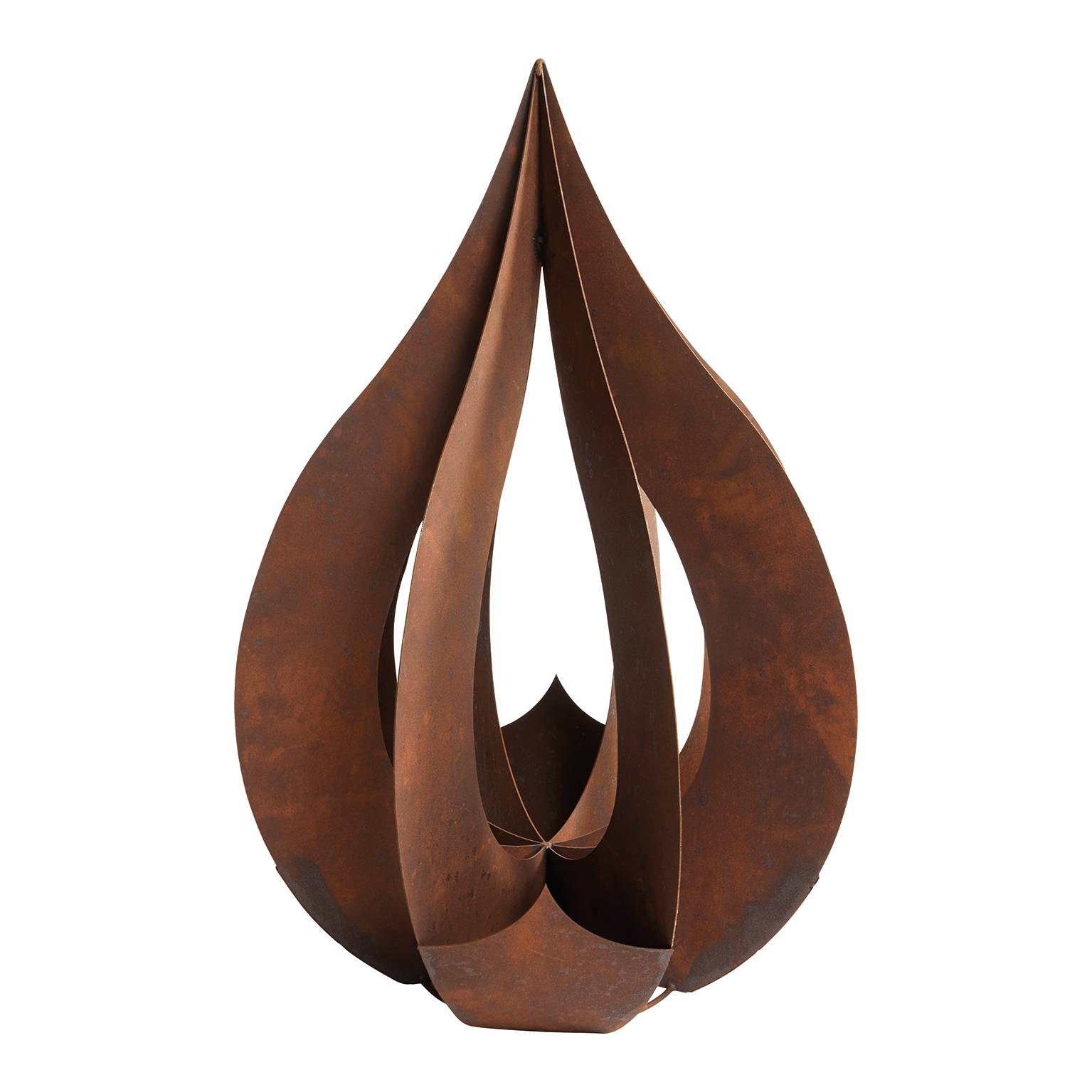 Gota de agua metal efecto óxido H. 90 cm - PENEZ HERMAN - Imagen 1