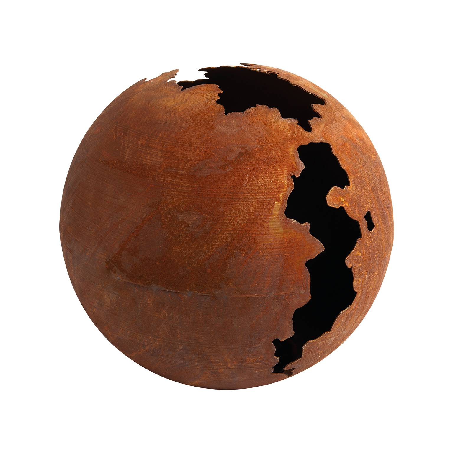 Esfera decorativa metal efecto óxido Ø 40 cm - DECORIALE - Imagen 3