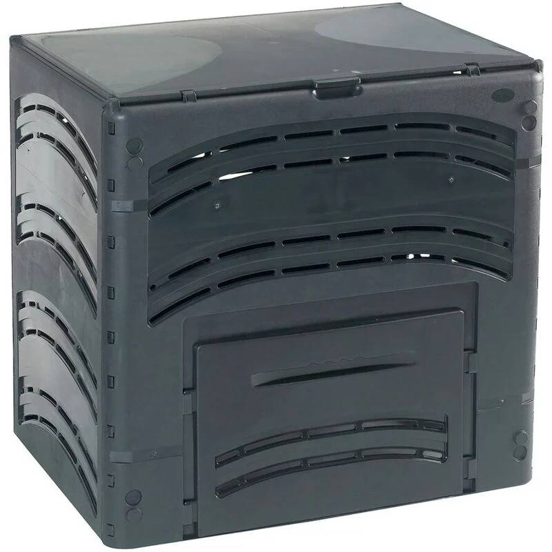 Belli - Composteur Compost'éco PVC noir 350L L. 80 x l. 60 x H. 80 cm - Belli - Imagen 2