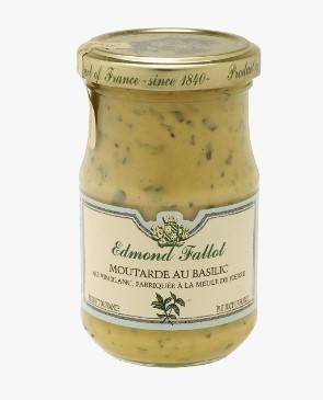 Fallot - Mostaza con albahaca 210 g - Edmont Fallot