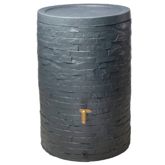 Garantia - Récupérateur d'eau de pluie 250L mural robinet et couvercle inclus gris anthracite Arondo - GRAF - Image 6