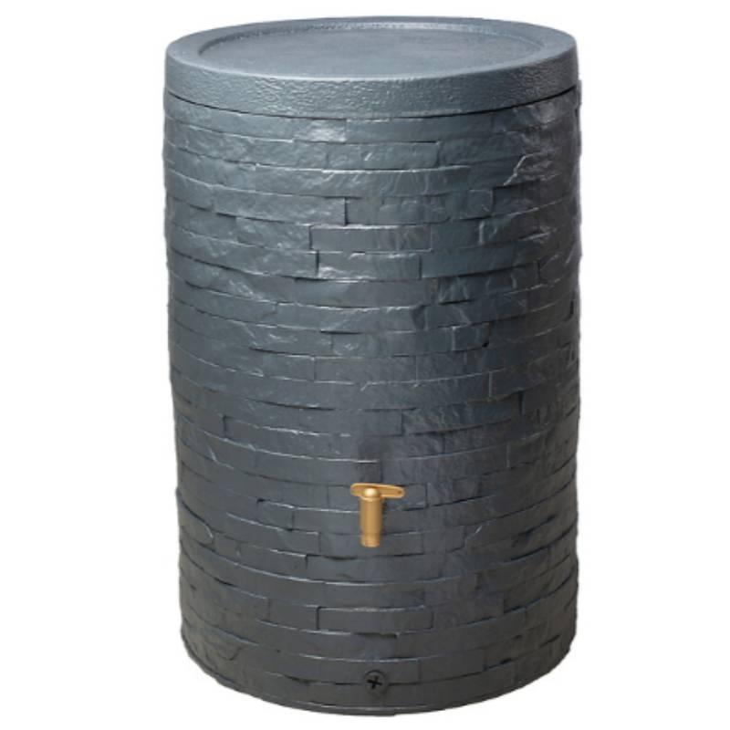 Garantia - Récupérateur d'eau de pluie 250L mural robinet et couvercle inclus gris anthracite Arondo - GRAF - Image 6