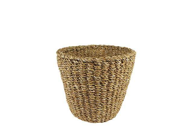 Cache-Pot en Jonc de Mer Naturel Ø 30 x 26 cm - Imagen 1