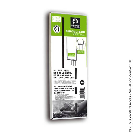 Mermier Jardin - Bioculteur 3 dents H.126 cm - Image 1