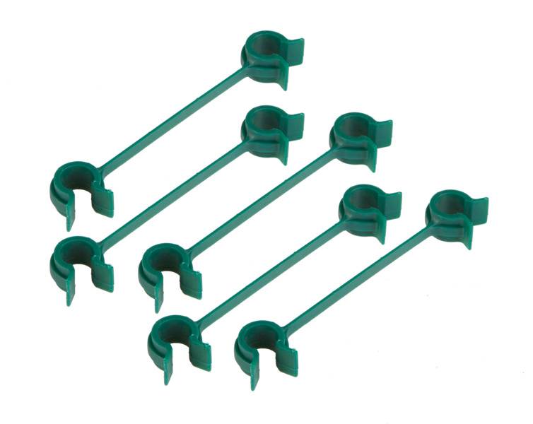Windhager - Clips pour tuteurs Ø11 mm (x5) - L.2 x l.9,1 x H.18 cm - Imagen 1
