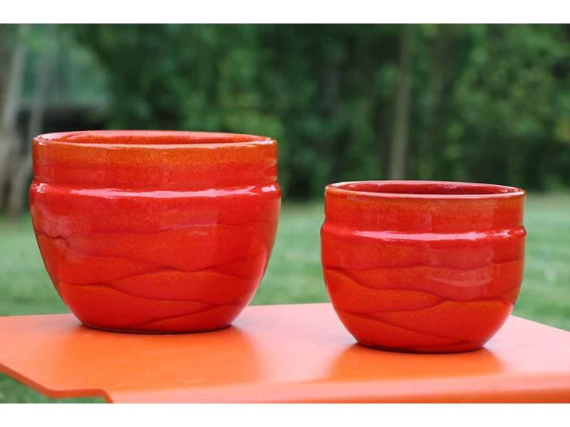 Austral soleil couchant Pot Terre Cuite Ø 16 cm H 13 cm – POTERIALBI