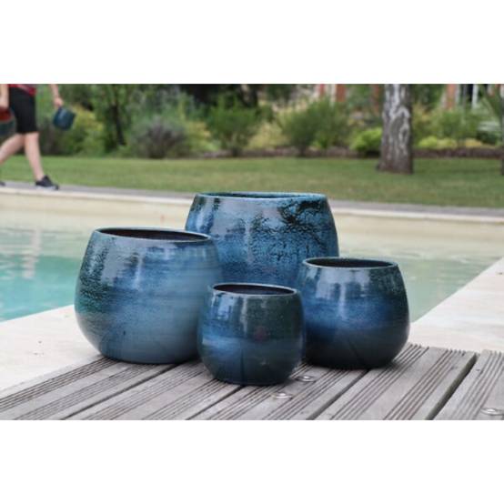 Pot Cancale Pot Email Bleu Wave - POTERIE D'ALBI