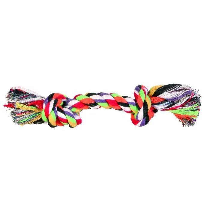 Corde de jeu Denta Fun coton mélangé multi-couleur L.15 cm - Trixie