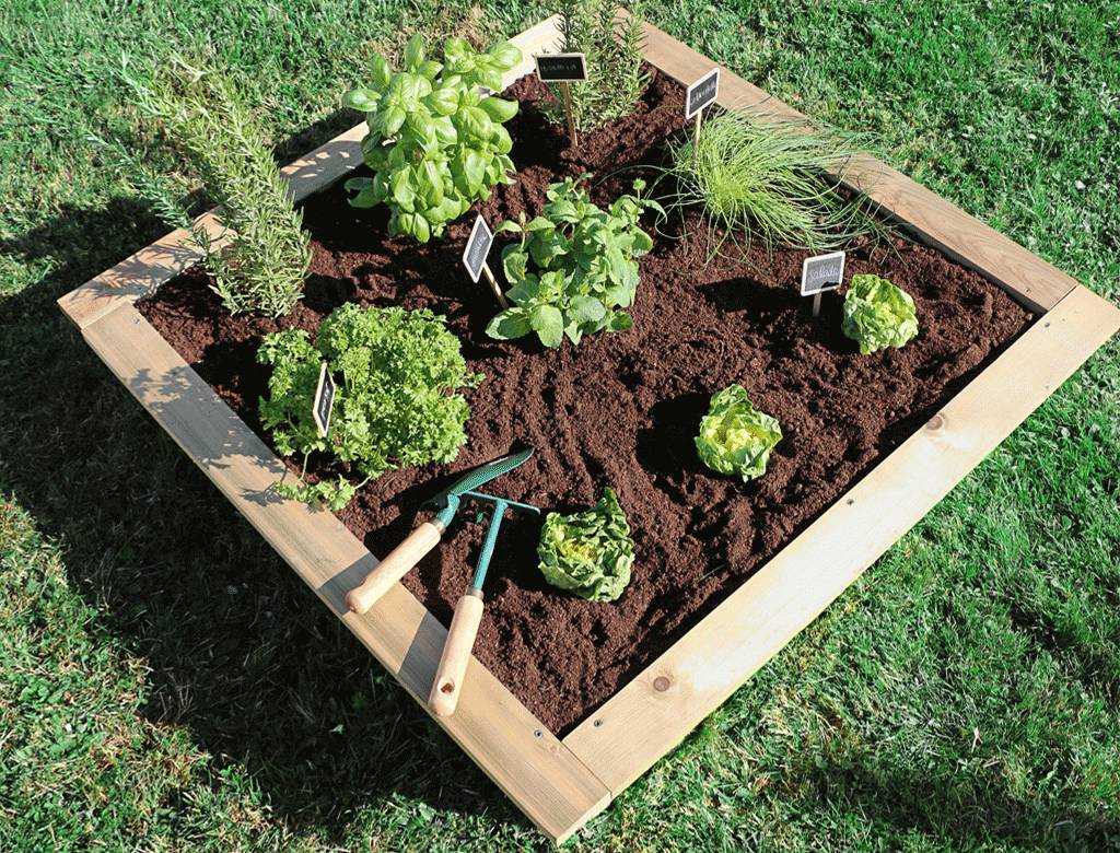 Jardipolys - Carré Potager Anti-Limaces Slug Ban L.100 x l.100 x H.21 cm