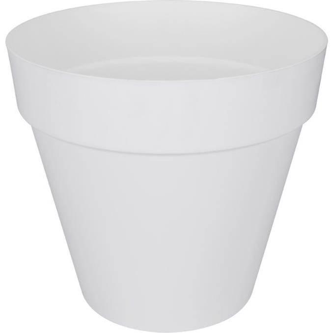 Pot de Fleurs Rond Plastique Blanc Ø 40 cm H 35 cm – ELHO - Image 3