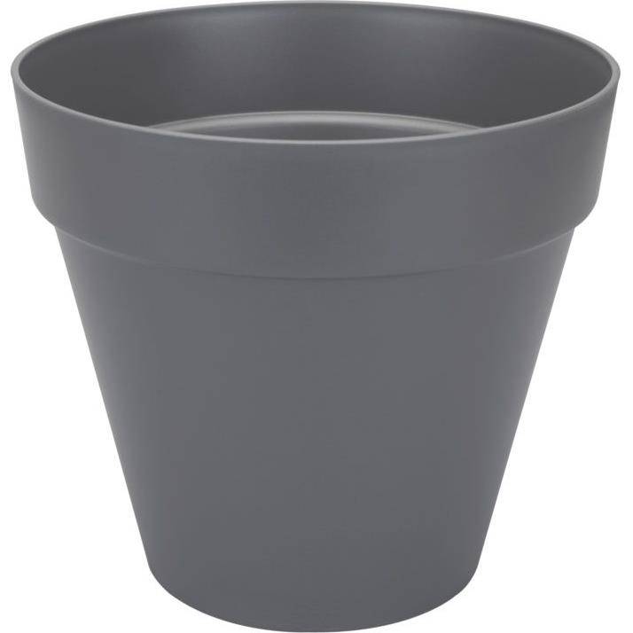 Pot de Fleurs Rond Plastique Anthracite Ø 40 cm H 35 cm - ELHO - Image 3