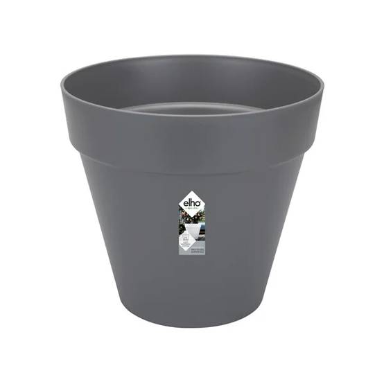 Pot de Fleurs Rond Plastique Anthracite Ø 40 cm H 35 cm - ELHO - Image 4