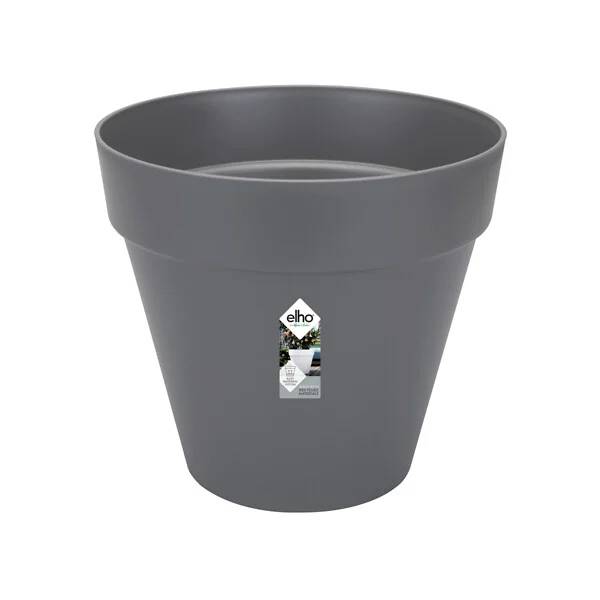 Pot de Fleurs Rond Plastique Anthracite Ø 40 cm H 35 cm - ELHO - Image 4