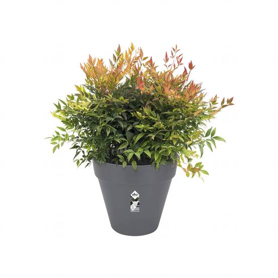 Pot de Fleurs Rond Plastique Anthracite Ø 40 cm H 35 cm - ELHO - Image 6
