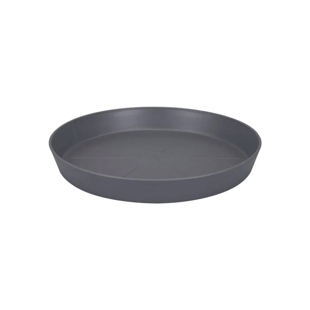 Soucoupe Loft ronde plastique anthracite Ø 21 cm ELHO