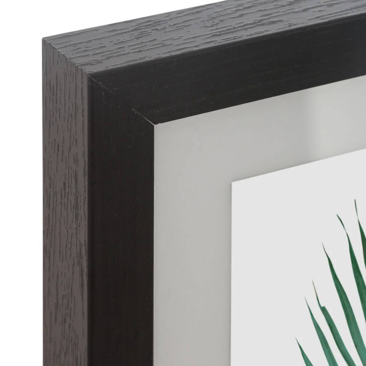 Set de 5 cadres photos bois et verre tropical noir ATMOSPHERA - Imagen 4