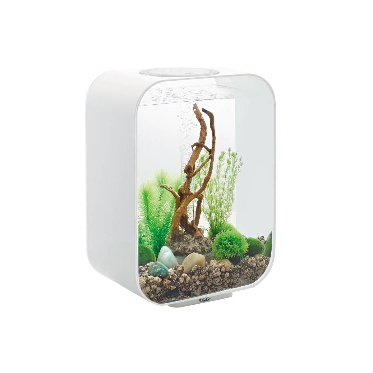 Aquarium intérieur Life 15 LED acrylique blanc L.29x l.19.3x H.40.7 cm - Oase sa - Image 1