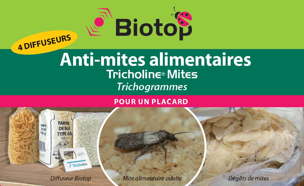 Biotop - Prépayé anti-mites alimentaires trichogrammes x4 diff - Imagen 3