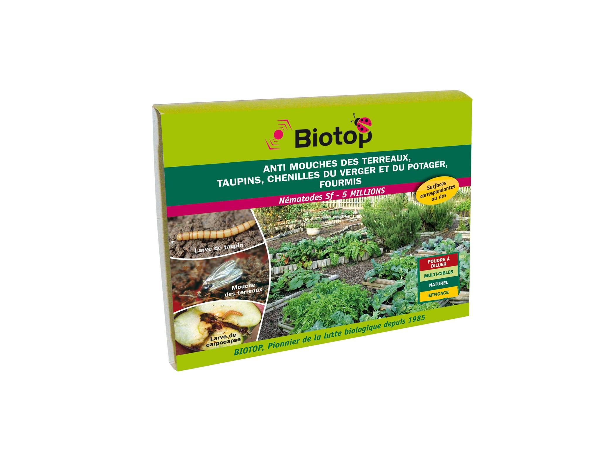 Biotop - Prépayé nématodes anti-mouches du terreau Sf 5 millions - Imagen 1