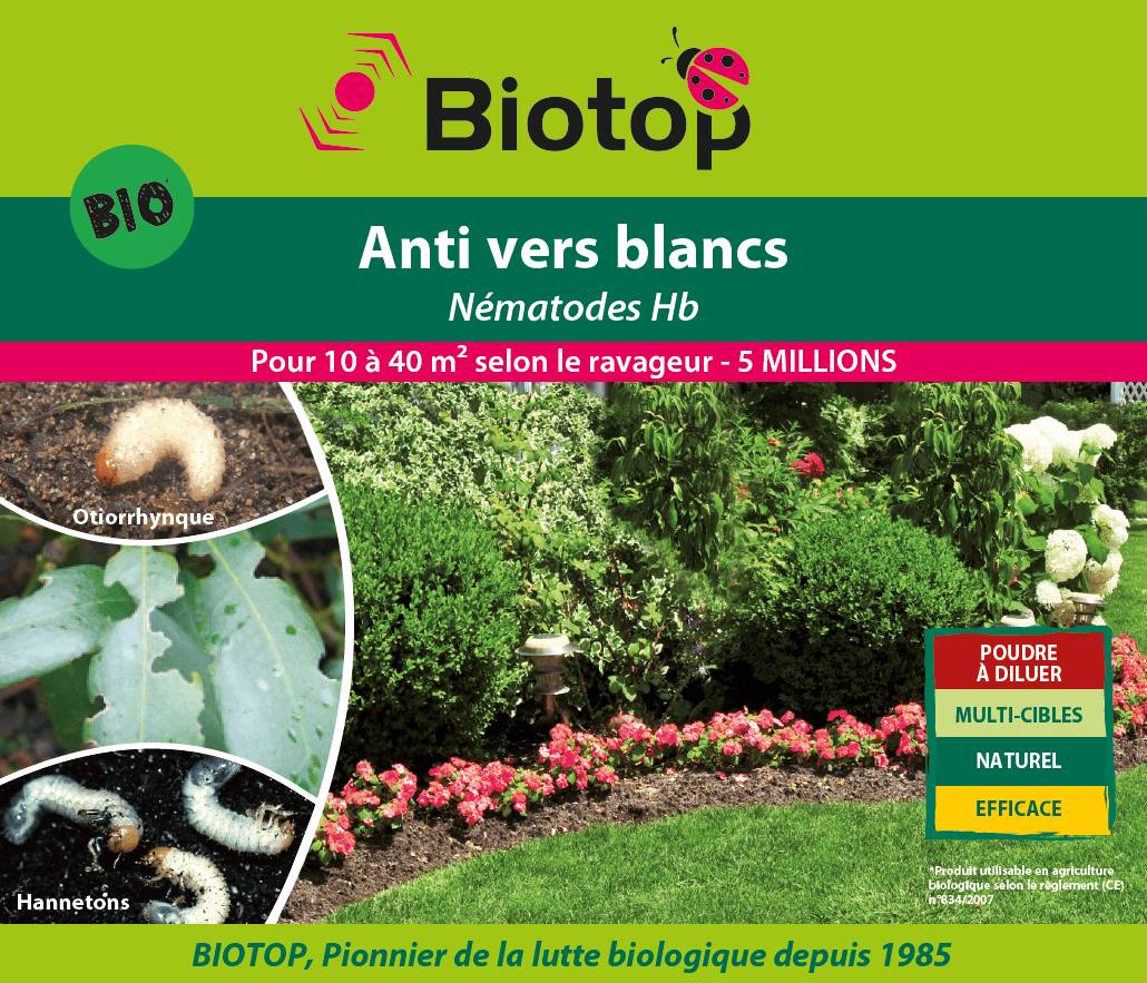 Biotop - Prépayé nématodes contre les vers blancs Hb 25 millions - Imagen 2