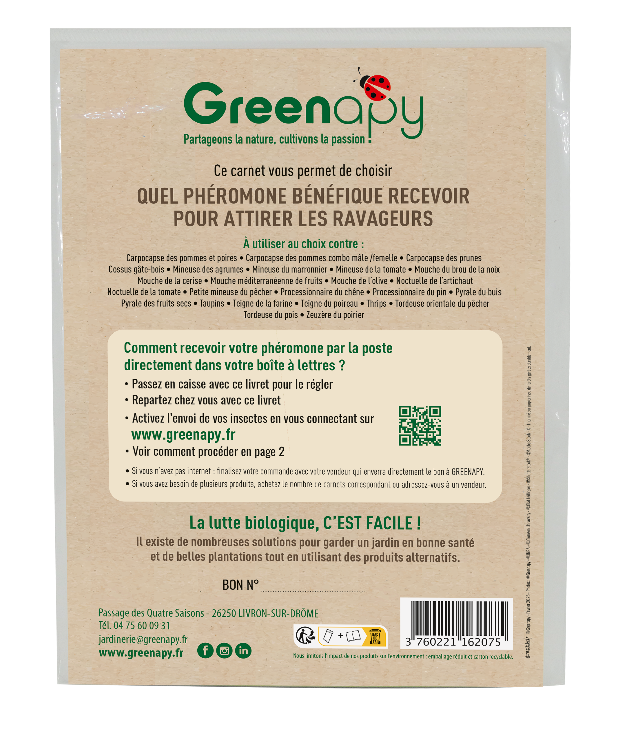 Greenapy - Carnet phéromones et attractifs pour piégeage des adultes - Greenapy - Image 8