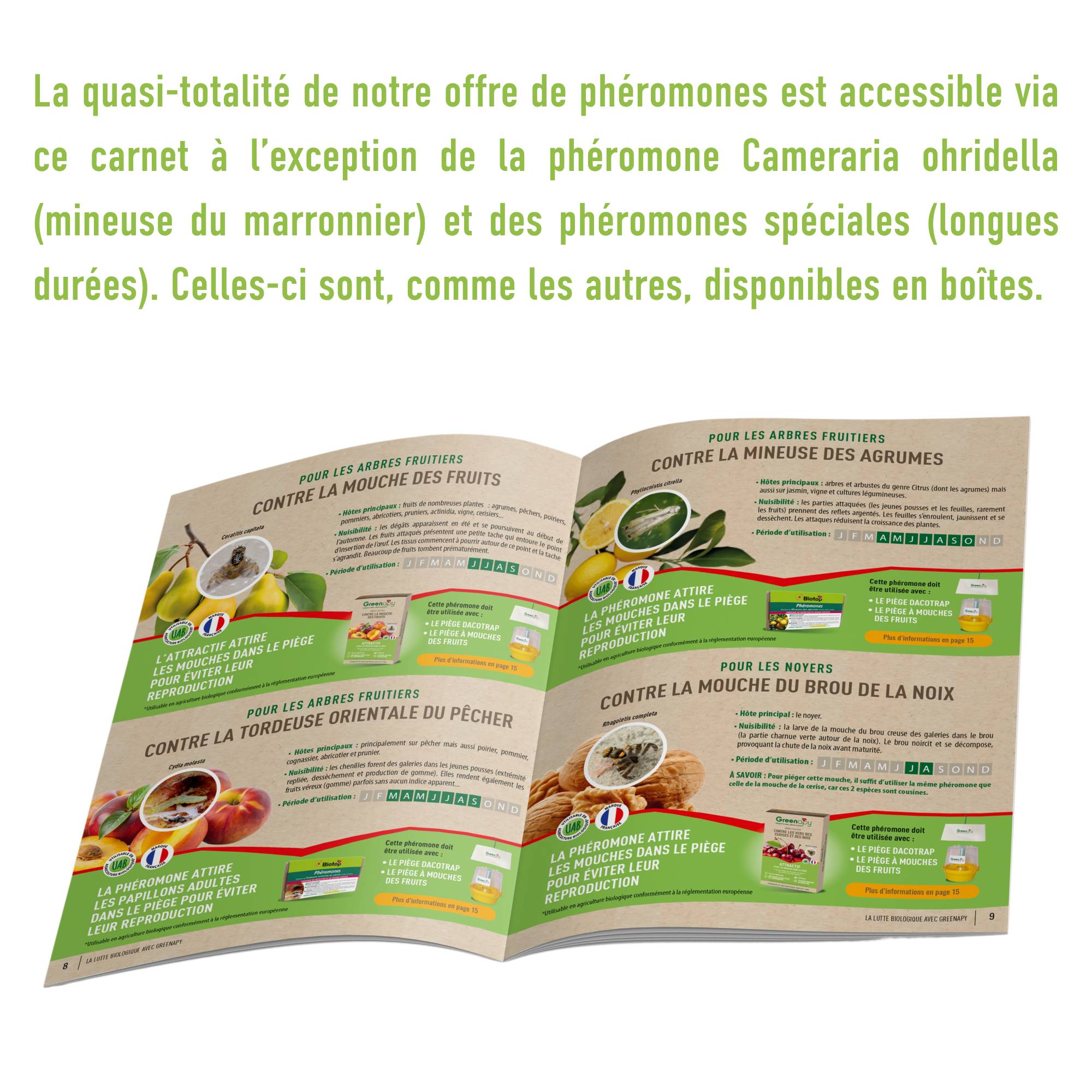 Greenapy - Carnet phéromones et attractifs pour piégeage des adultes - Greenapy - Image 9