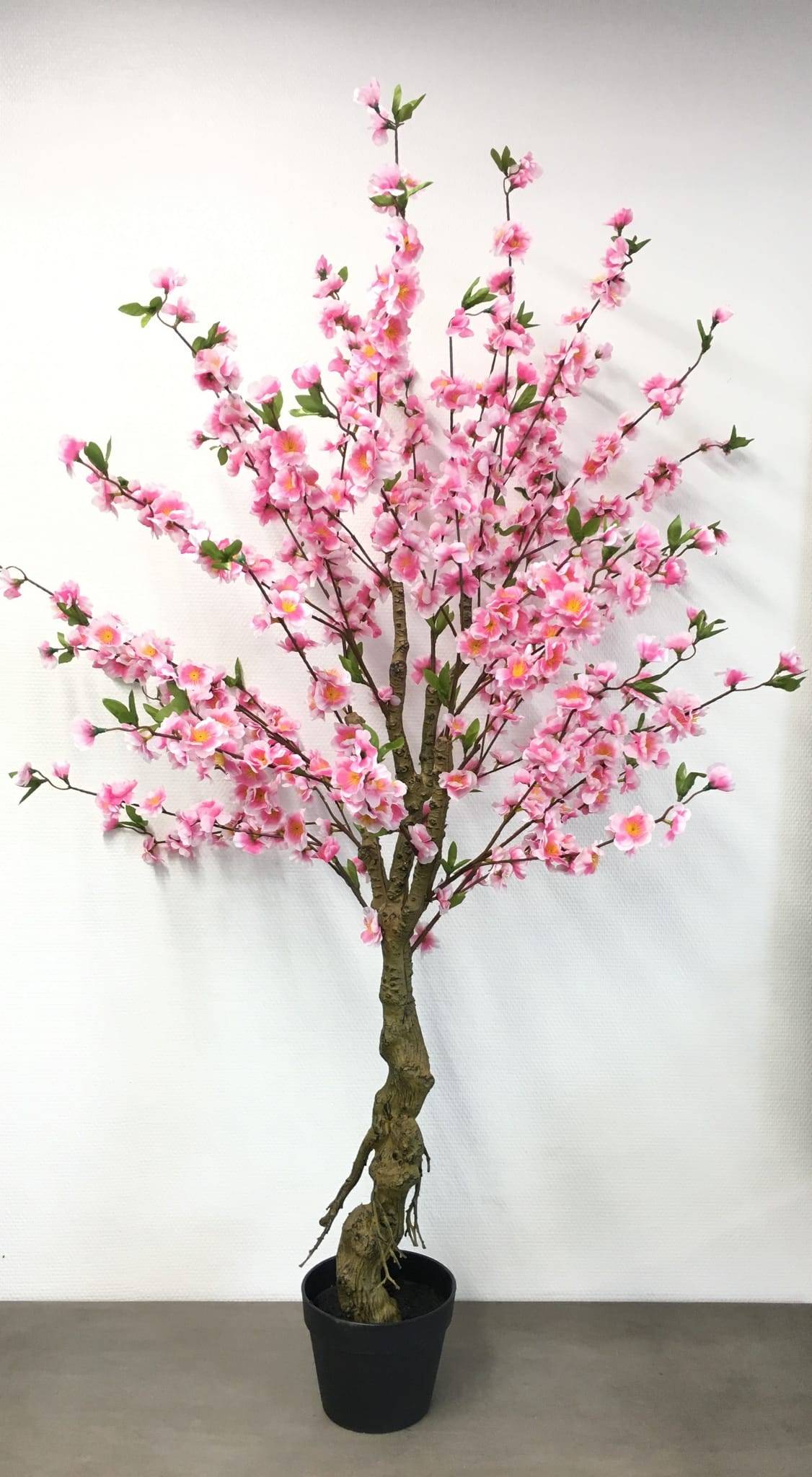 Kalyste - Cerisier artificiel rose en pot 140 cm 