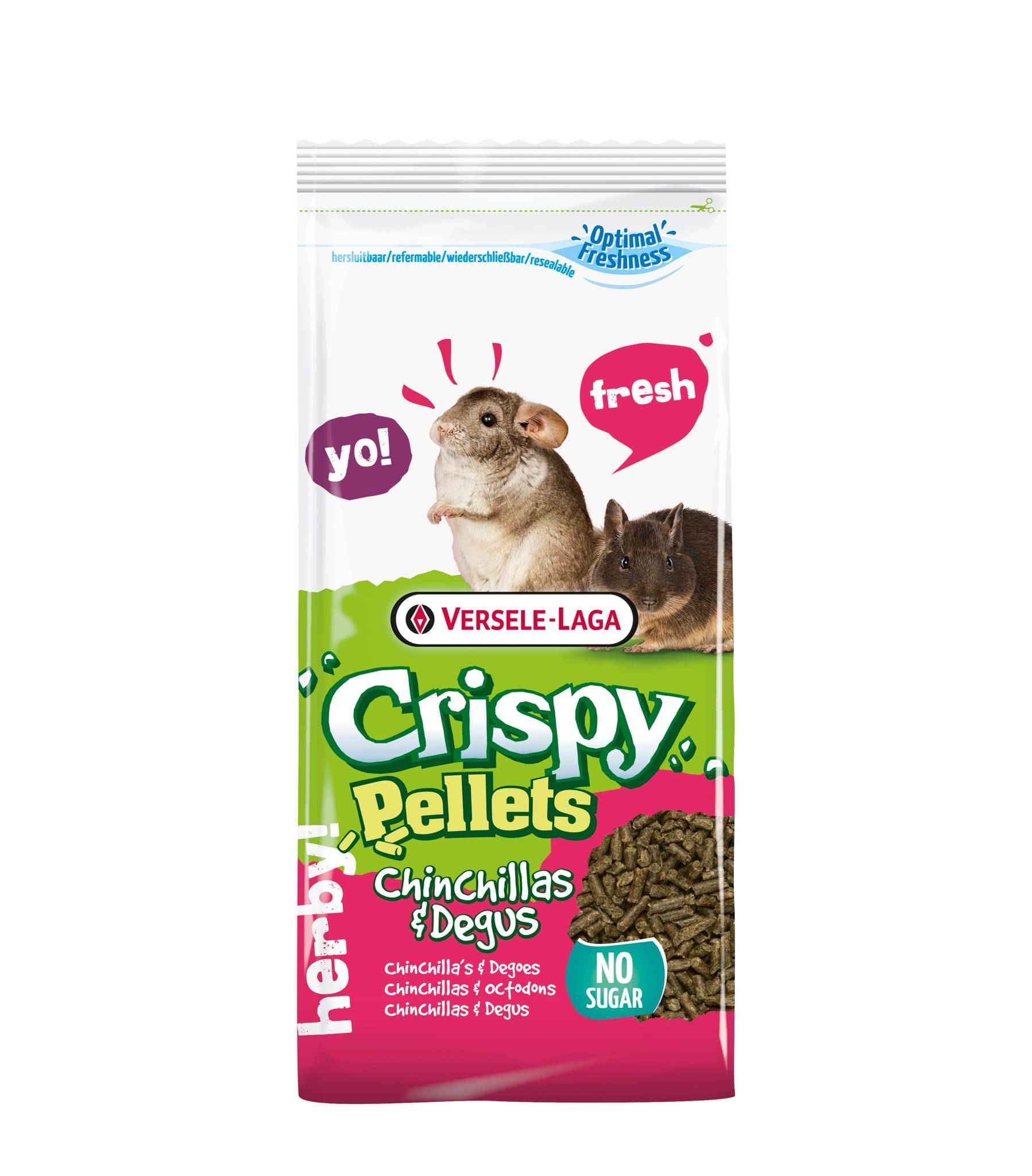 Pellets Chinchillas & Degus 1kg – CRISPY
