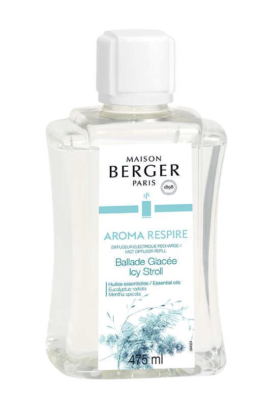 Maison Berger - Recharge Difffuseur Elec Aroma Respire L.7,35 x l.8 x H.15,3 cm